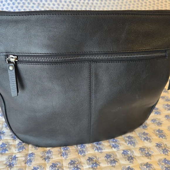 Harbour 2nd Black Leather Bag with Chain Detail - Picture 4 of 7